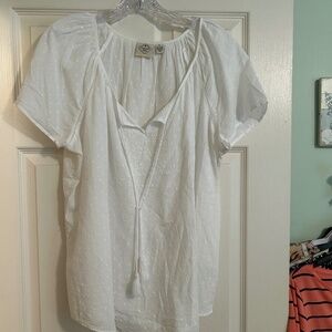 White peasant blouse